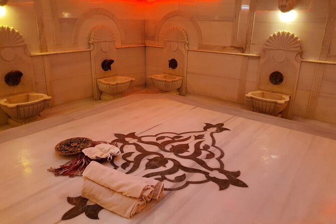 Acemoglu Historical Turkish Bath with Private Options - Sauna, steam room, pool, and waiting areas