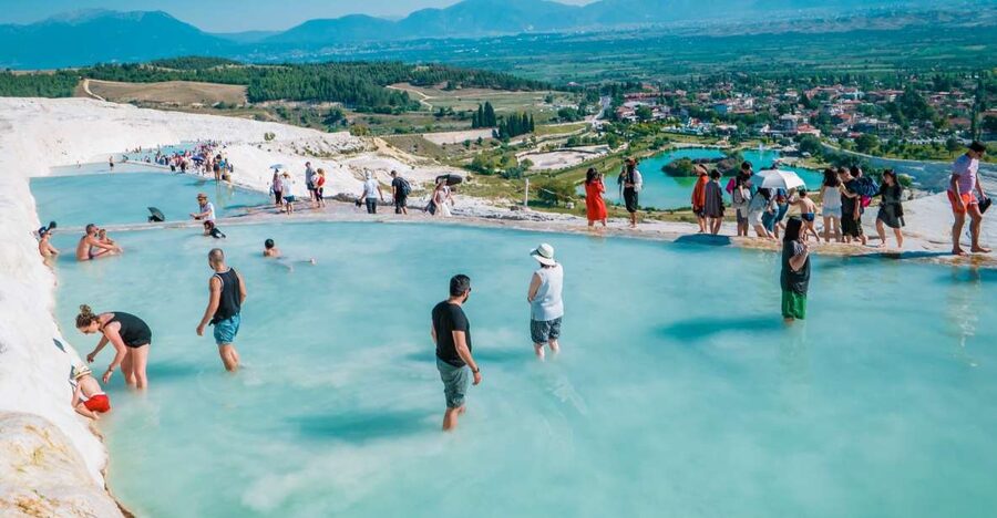 Antalya: Pamukkale Hot Springs & Hierapolis Small Group Tour - The Antalya pickup and the road to Denizli