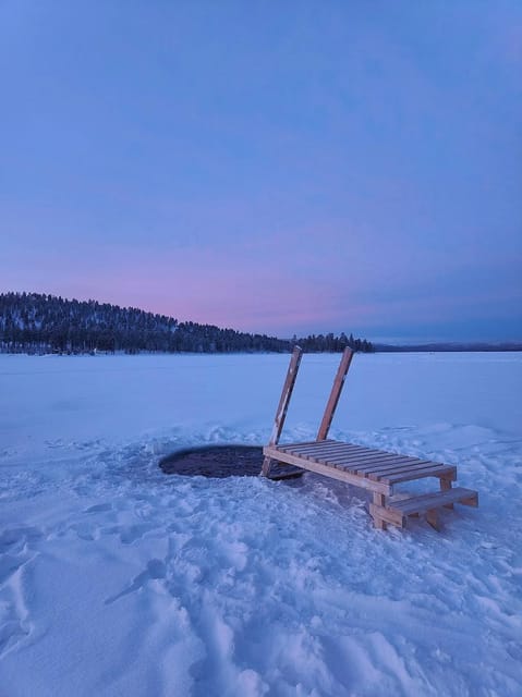 Arctic Tent Sauna Experience with Ice Swimming - Weather can change the plan