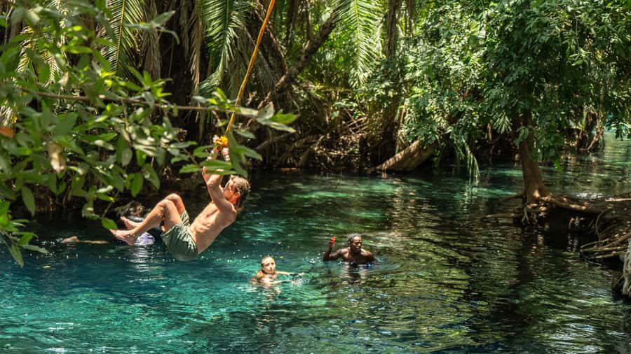 Arusha or Moshi : Hot Spring, Waterfall & Coffee Farm Tour - Materuni Waterfall and the swim