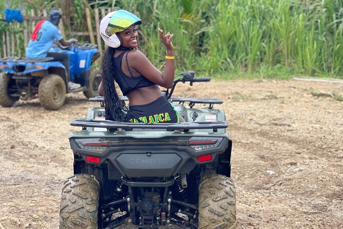 ATV and Bamboo Rafting With limestone foot massage and transport - The ATV portion: active, outdoors, and not for every fitness level