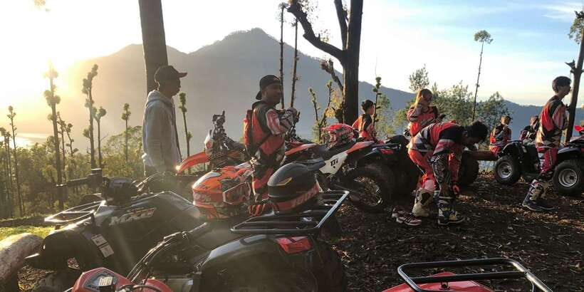 Bali: ATV Batur Sunrise, Lava, Pine Forest and Hot Spring - The early pickup and ride to Kintamani