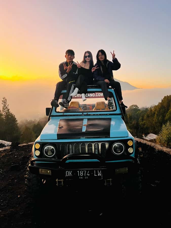 Bali: Mount batur jeep sunrise & natural hot springs - Pickup, drop-off, and timing