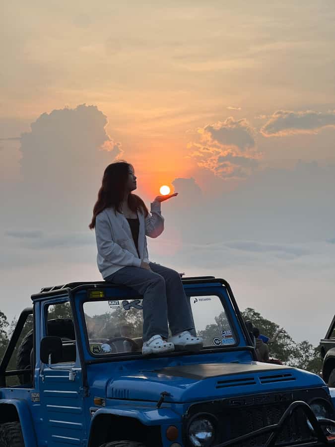 Bali: Mount batur jeep sunrise & natural hot springs - Black lava fields and old volcanic ground
