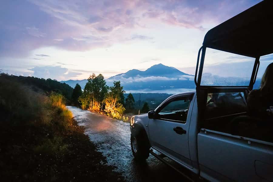 Bali/Mount Batur: Private Sunrise Jeep Tour & Hot Spring - Coffee, lunch, and the ride back