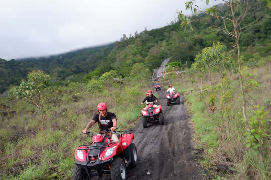 Bali: Mount Batur Quad Bike Tour and Natural Hot Springs - Soaking in the hot springs after the dust