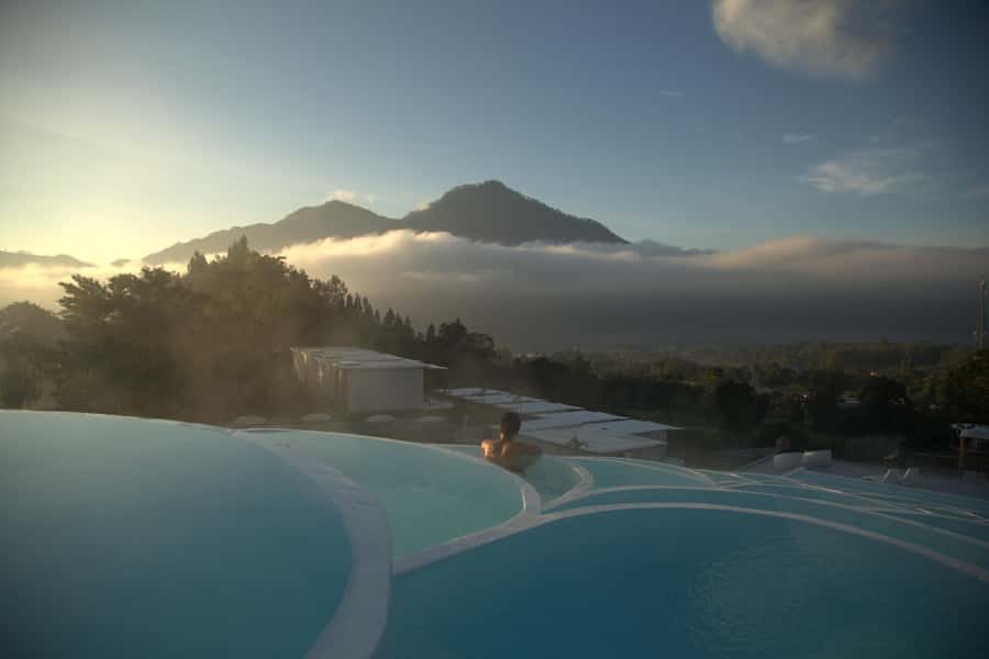 Bali: Natural Hot Spring in Pyramid Infinity Pools - A simple half-day plan that works well