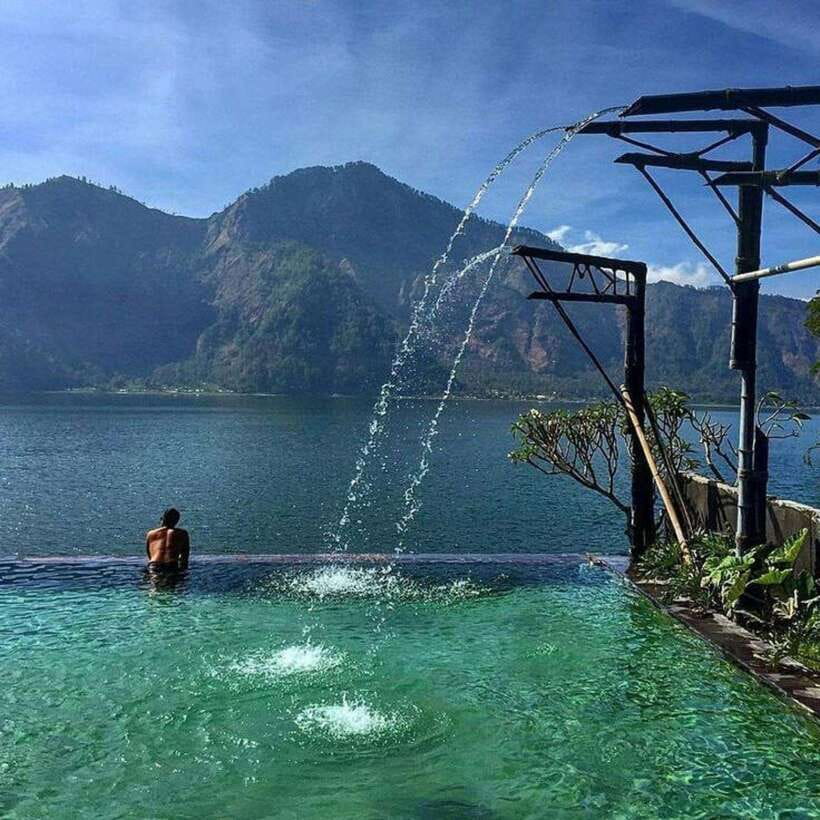 Bali: Shared Mount Batur Jeep Sunrise with Hot Springs - The black lava field formed in 1963