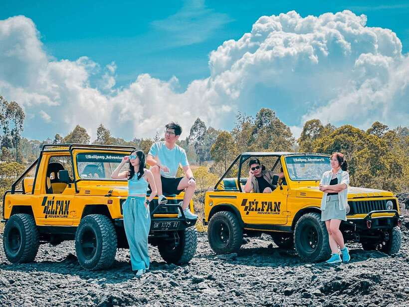 Bali: Sunset Mount Batur Jeep and Hot Spring All Inclusive - Pickup, the coffee stop, and the road to Kintamani