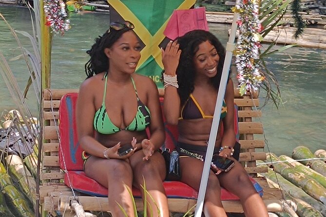 Bamboo Rafting Adventure with Limestone Massage from Montego Bay - A river ride with a party side