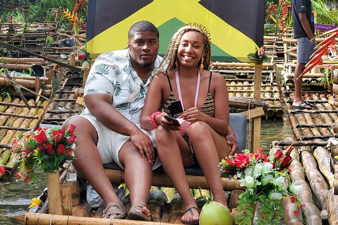 Bamboo rafting with limestone foot massage. - A slow ride on Jamaica’s Great River