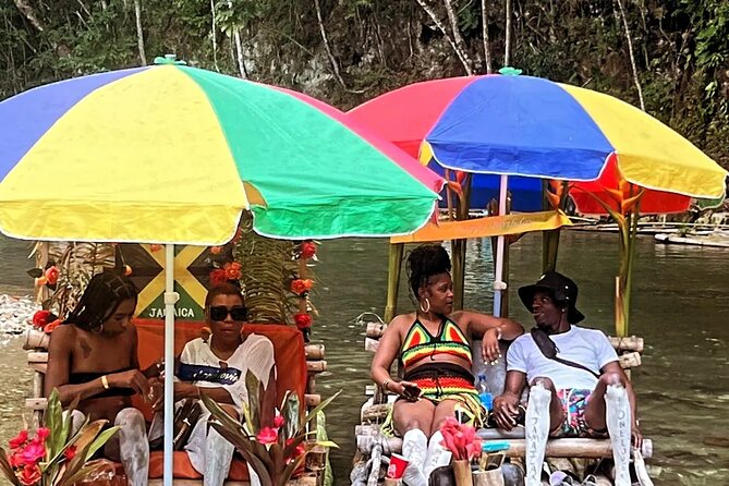Bamboo rafting with Limestone Foot Massage free rum taste - A slow start in Jamaica’s Lethe community