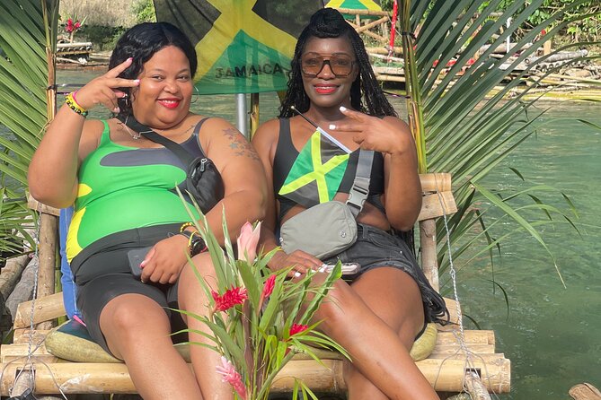 Bamboo Rafting with Limestone Foot massage then Margaritaville. - Jamaican food, drinks, and the Margaritaville stop