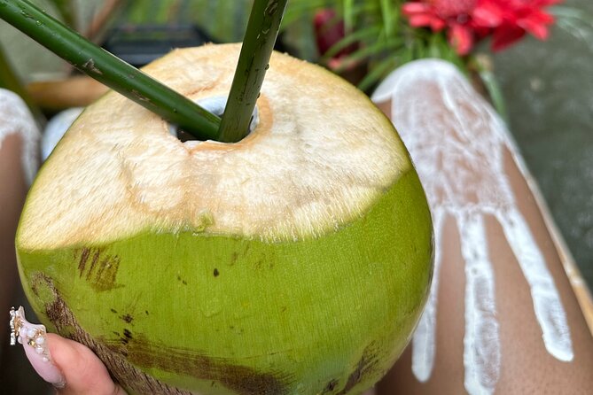Bamboo rafting with limestone massage - Champagne, coconut, fruit, and birthday touches
