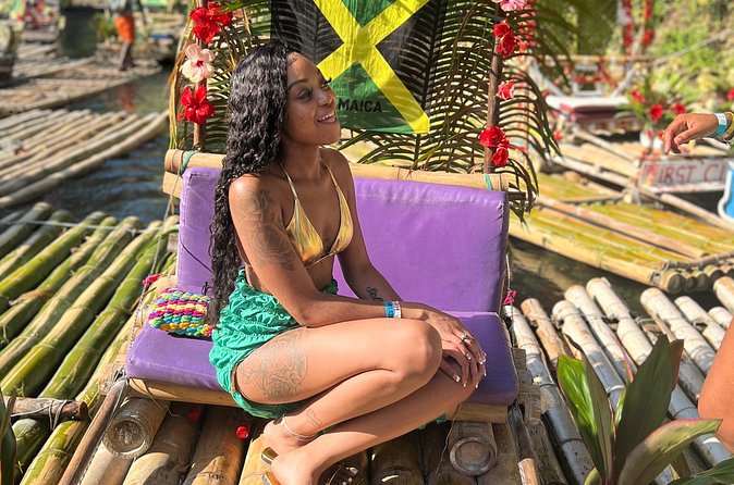 Bamboo rafting with limestone massage - Montego Bay’s Hip Strip and photo stops