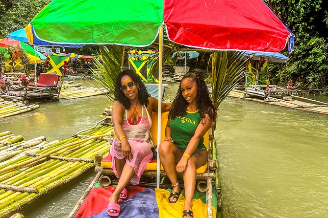 Bamboo River Rafting with Limestone Foot Massage - A 30-foot bamboo raft built for two