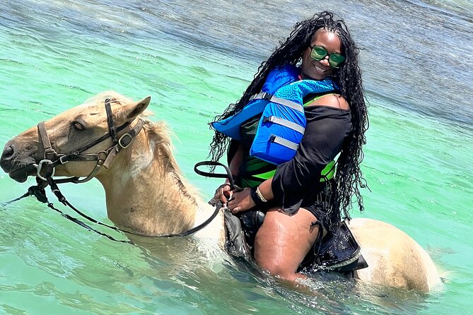 Bamboo River Rafting with massage and Horseback ride in ocean - Riding a horse from shore into the sea