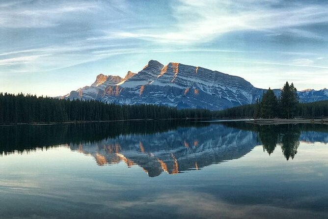 Banff Gondola Hot Springs Bow Falls and Three Lakes tour - Lake Minnewanka brings the wide-open views