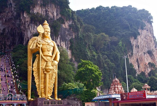 Batu Caves,Hot Spring, Monkey & Fireflies Tour with Dinner - Batu Caves starts the afternoon with a climb