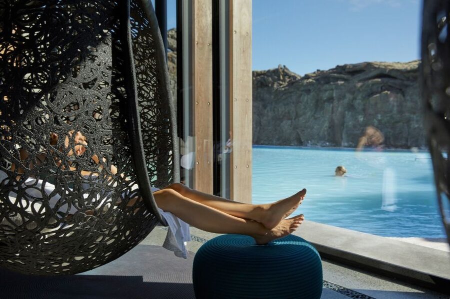 Blue Lagoon: Retreat Spa Experience & Private Changing Suite - Sauna, steam cave, fireplace, and cold plunge