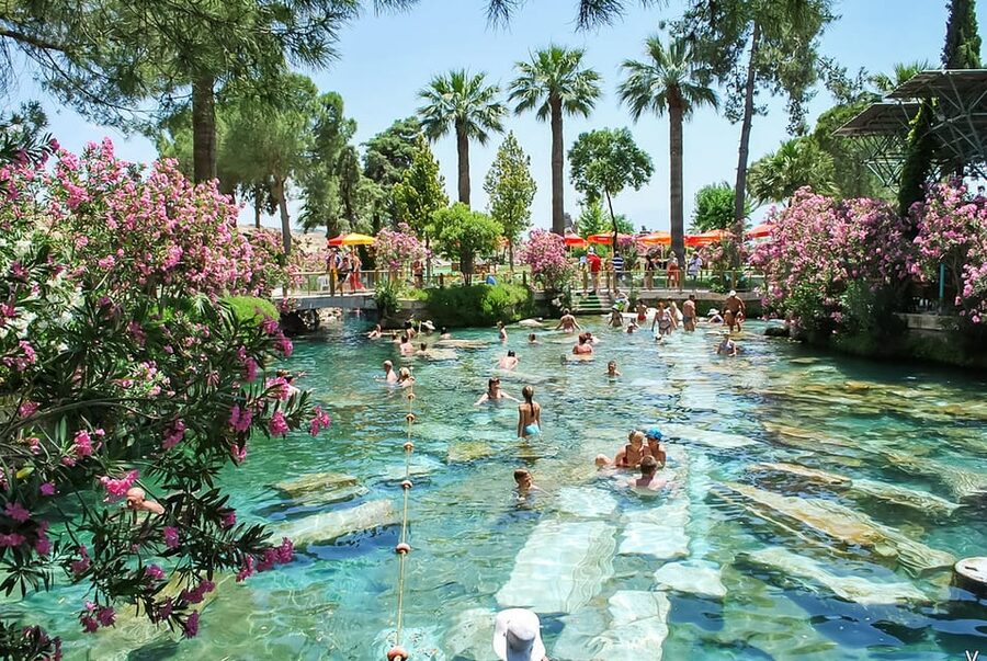 Bodrum: Pamukkale, Hot Springs & Travertines Tour with Lunch - Breakfast, breaks, and the sponsored shop stops