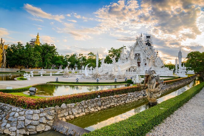 Chiang Rai Wonders: White, Blue & Red Temples and Hot Spring - Wat Rong Seur Ten brings a cooler color palette