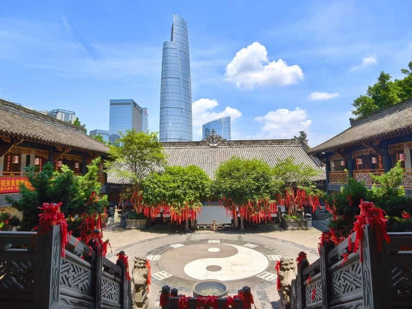 Chongqing: Active Wellness, Monorail, and Hidden Gems Tour - An old park, 3D sculptures, and the Monorail to Spring