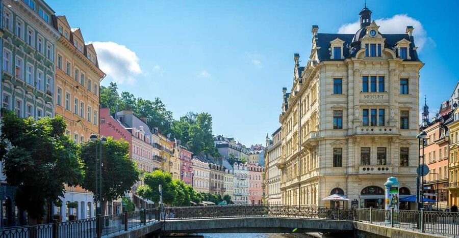 Daytrip from Prague to Karlovy Vary (Hot Springs Area) - The Hot Spring Colonnade and Karlovy Vary’s Spa Style