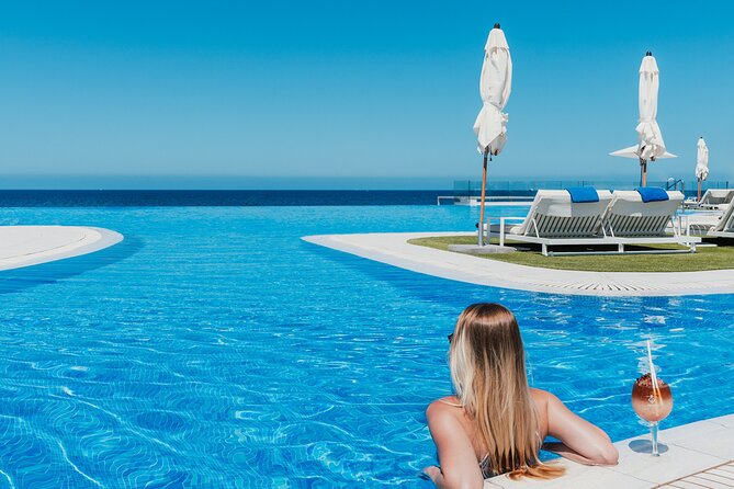 Entire Day Ticket at Perchel Beach Club with Spa Circuit - The infinity pool and Atlantic views