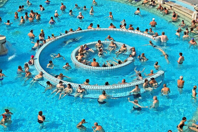 Entrance to Szechenyi Spa in Budapest - Gym, water fitness, and massage options