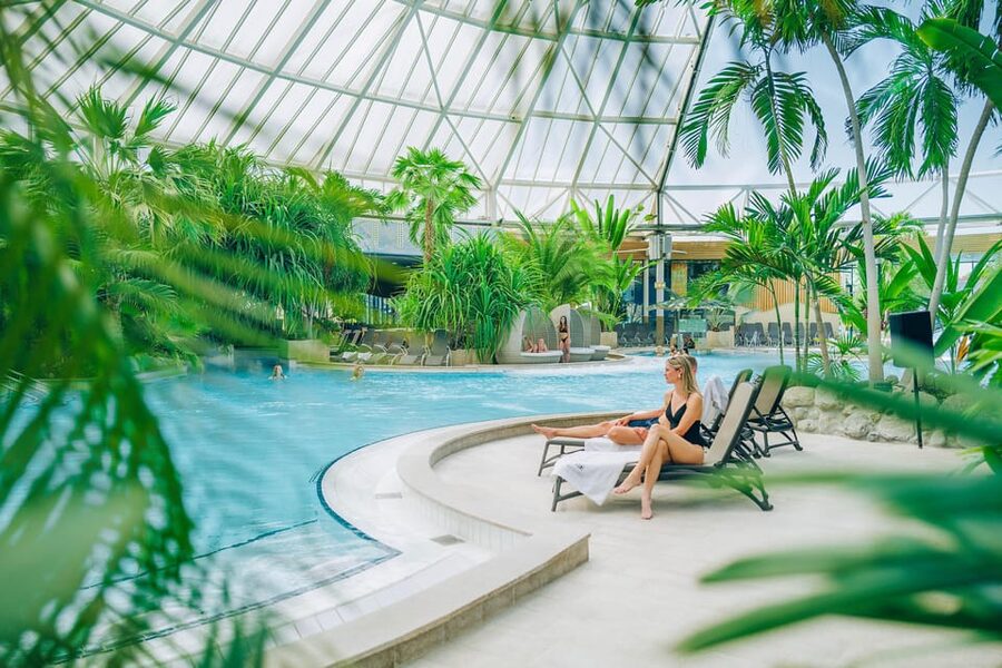 Erding: 1-Day Spa Ticket at Therme Erding - Thermal pools beneath the palm trees