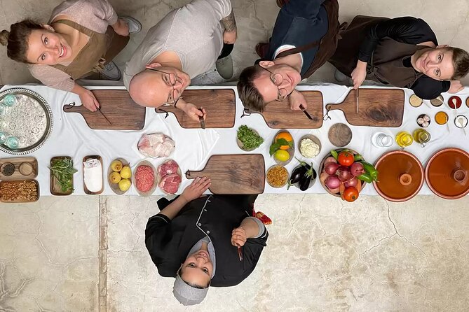 Exclusive Culinary Workshop and Hammam Relaxation in Marrakech - Preparing four parts of the meal