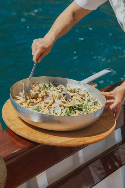 Explore Ischia by Sea: Swimming, Relaxation, Local Flavors - Lunch on board, with more than a snack