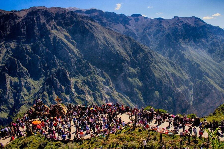 From Arequipa: Colca Canyon & La Calera Thermal Waters - Maca and Yanque, the human side of the valley