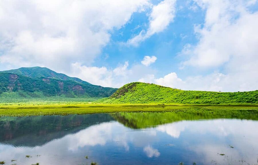 From Fukuoka: Mount Aso, Kurokawa Onsen, and Shrine Tour - Aso Shrine connects the scenery to Kyushu’s sacred past