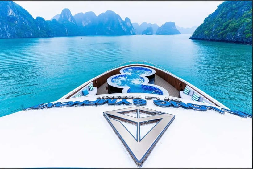From Ha Long: Luxury Symphony Day Cruise with 2 Jacuzzi Pool - Surprise Cave from 11:45 to 12:45