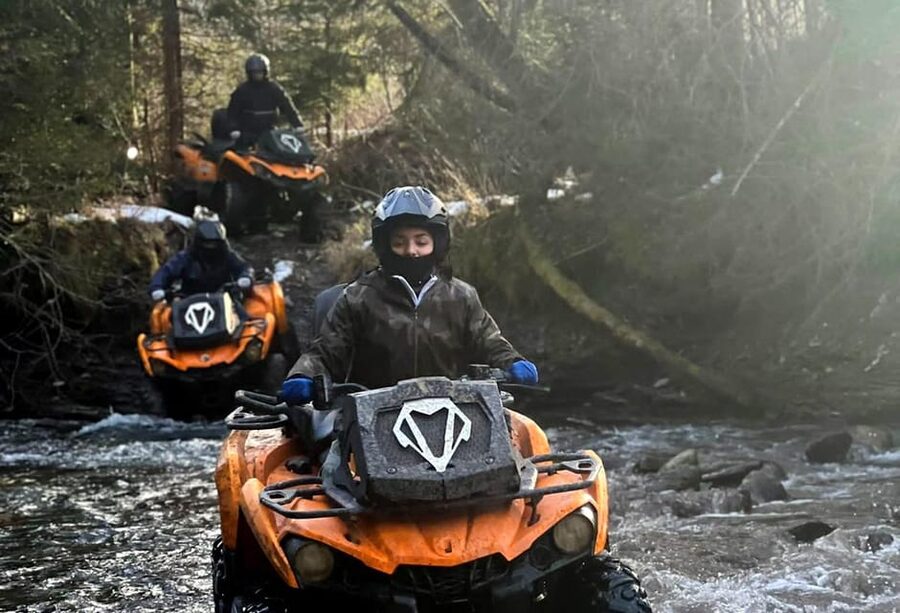 From Krakow: ATV/Snowmobile Ride, Shooting & Hot Springs - Zakopane shooting and mountain-town food