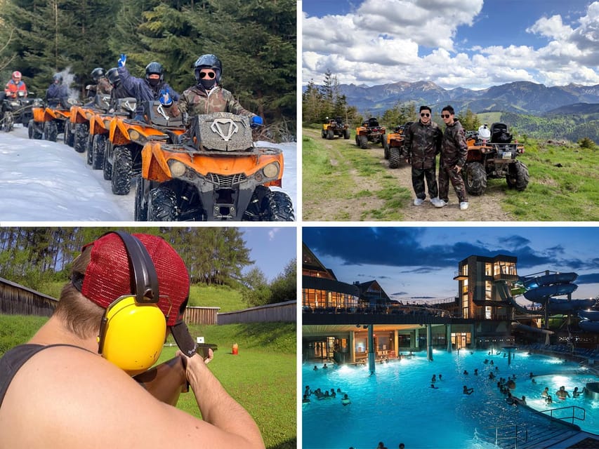 From Krakow: ATV/Snowmobile Ride, Shooting & Hot Springs - Three hours at Chocholowskie Thermal Baths