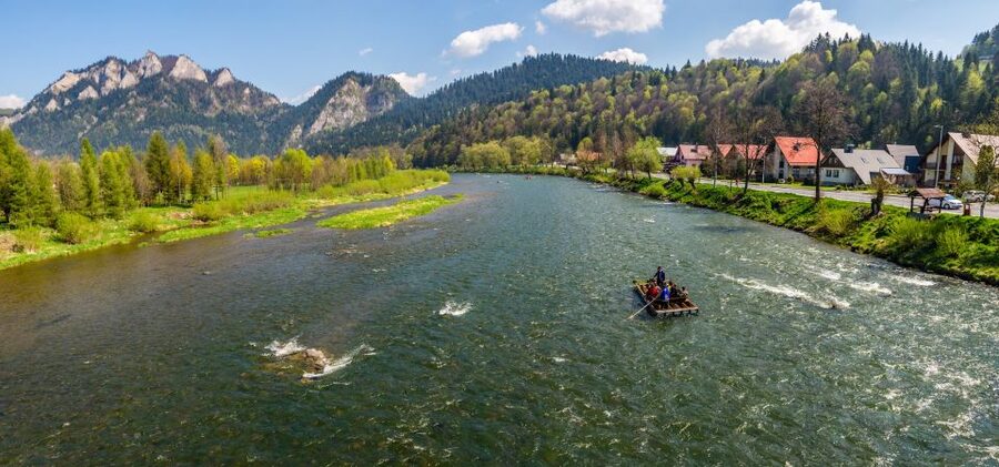 From Krakow: Dunajec River Rafting with Thermal Baths option - Szczawnica, the river finish