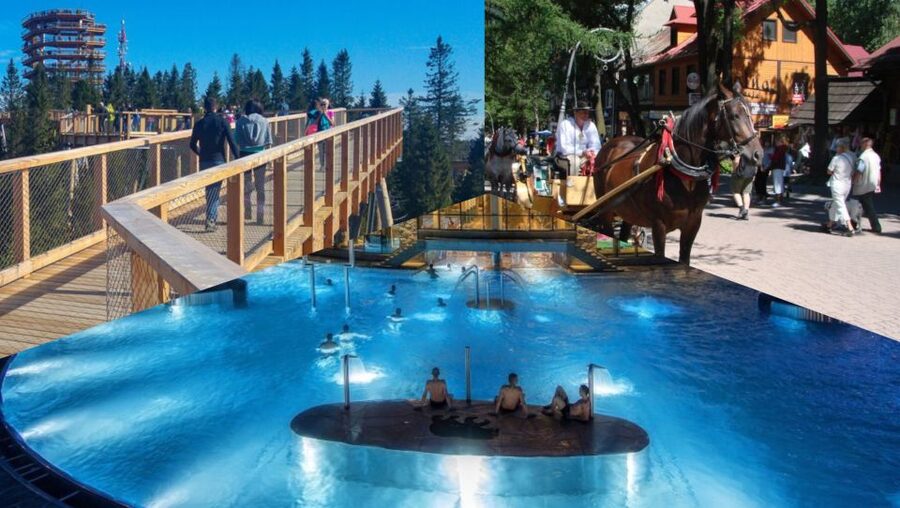 From Krakow: Slovakia Treetop Walk, Zakopane & Thermal Spa - Three mountain experiences in one very full day