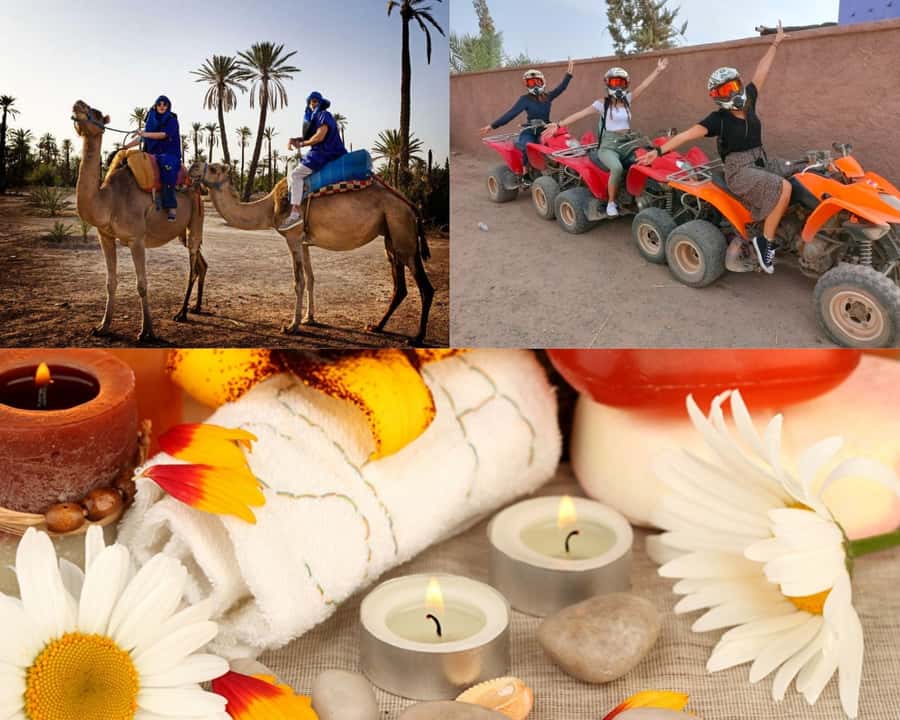 From Marrakech: Camel Ride, Quad Bike & Spa Full-Day Trip - Mint tea with a local family