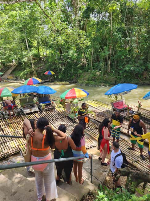 From Montego Bay: Bamboo Rafting & Limestone Massage Tour - Food, drinks, music, and extra spending