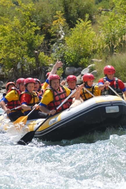 From Tirana: Vjosa Rafting & Benja Thermal Baths Day Tour - Final call on the $106 day trip
