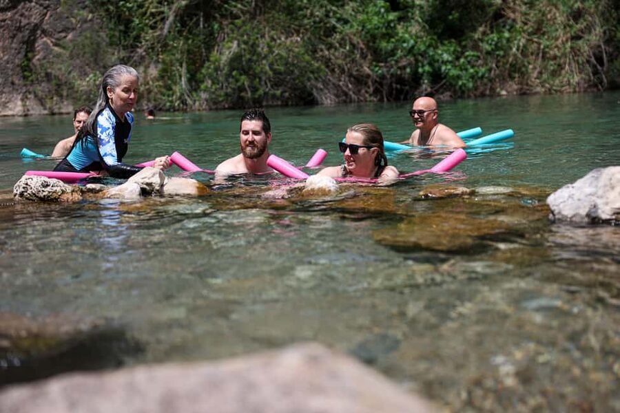 From Valencia: Montanejos Thermal Spring & San Jose Cave - Montanejos thermal springs and waterfalls