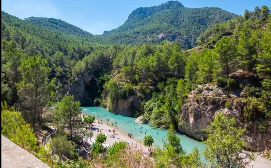 From Valencia: Montanejos Thermal Springs & Great Waterfall - Salto de la Novia and the Girlfriend waterfall