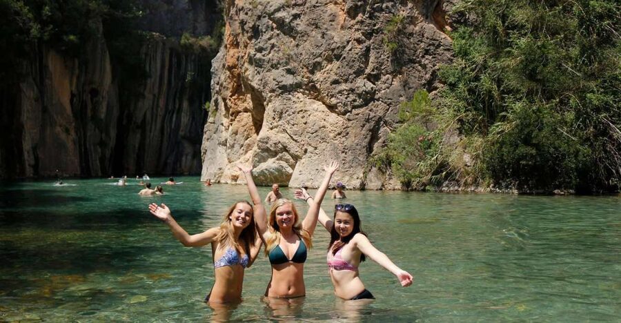 From Valencia: Montanejos Thermal Springs & Great Waterfall - The 25°C thermal springs at Montanejos