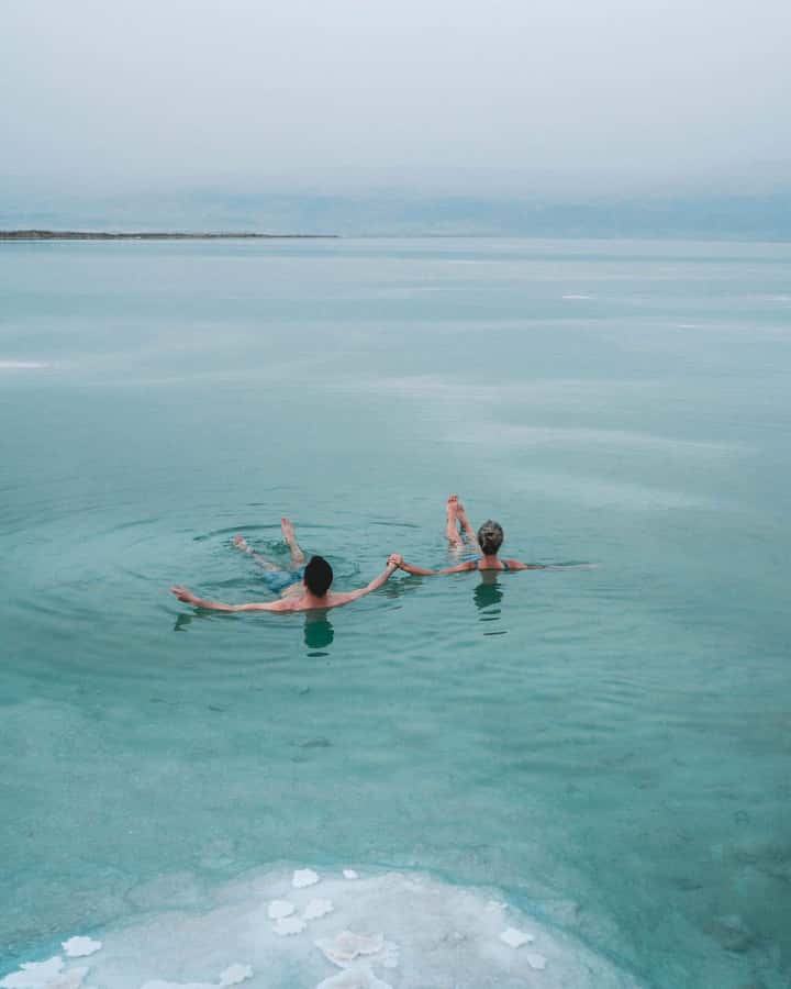 Full-Day Bethlehem and Dead Sea Relaxation Tour -small group - Floating at the Dead Sea
