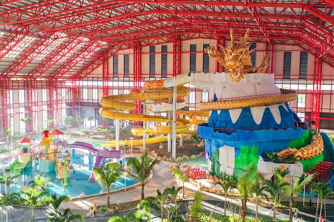 Funny & Relaxing time at Mikazuki Water Park with Onsen in Da Nang - The rainbow slide and ride restrictions