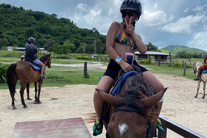 Great River Rafting Limestone Foot Massage and Horseback Rides From Montego Bay - Bareback into the Caribbean Sea