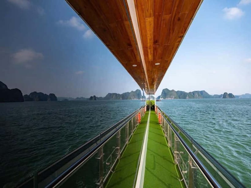 Ha Long Bay Cruise w/ Jacuzzi, Kayak & Limo from Hanoi - Sung Sot Cave and its huge stone chambers